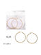 Steel Hoop Earrings 4cm