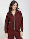 Women's Athletic Cardigan Burgundy