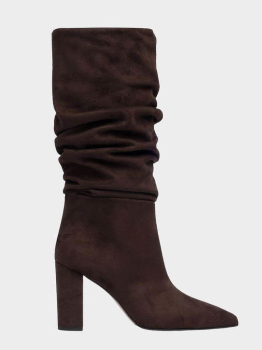 Sante Damenstiefel mit Mittelhohem Absatz Braun
