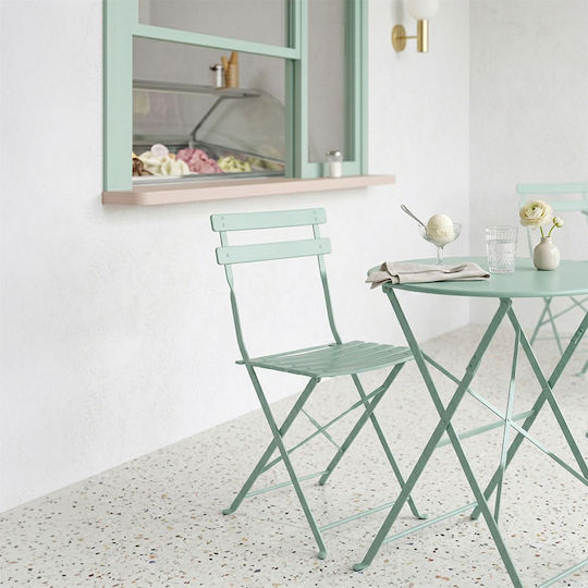 Метален Градински Стол Bistro Мента 2Бр. 42x46x82см.