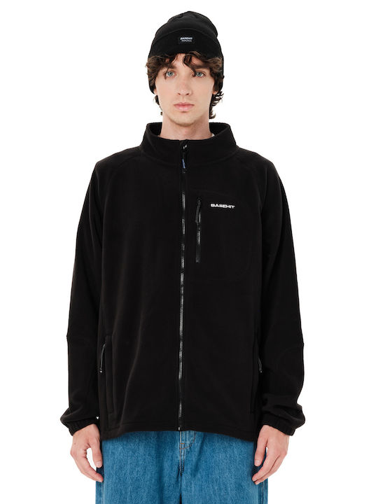 Jachetă Fleece Bărbați Neagră