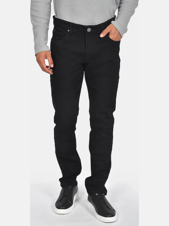 Men's Stretch Denim Trousers Regular Fit Black