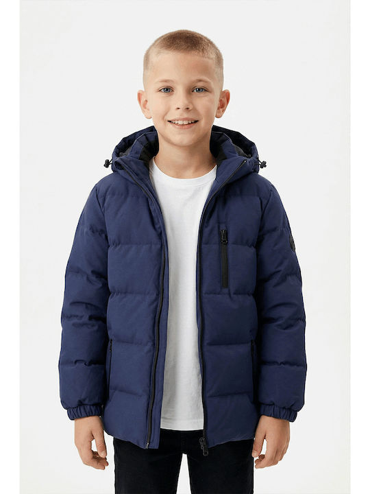 Joyce Kurze Lässige Kinderjacke mit Kapuze Dunk...