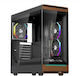 WD8 Gaming Midi Tower Κουτί Υπολογιστή με Πλαϊνό Παράθυρο και ARGB Φωτισμό Μαύρο