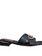 Ledersandalen für Damen Schwarz 100006645013-Schwarz