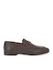 Herrenleder-Loafers in Braun