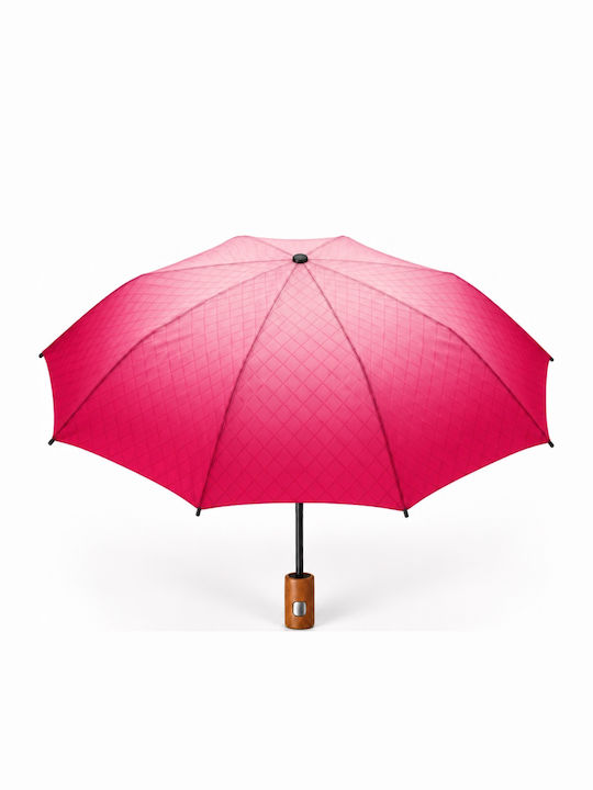 Windproof Automatic Compact Red  Umbrella