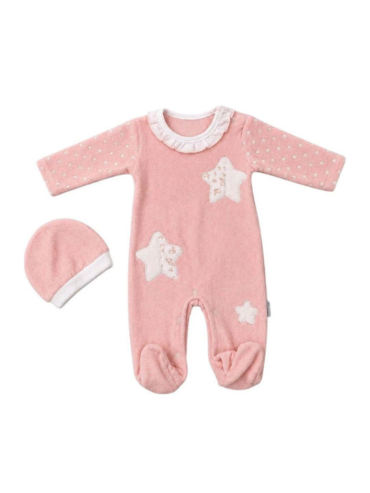 Annora Baby Φορμάκι Βελουτέ Κοραλί