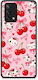Smartfits Cherries Bows Kittens On Pink Oppo A74 4g Θήκη