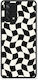 Smartfits Black Cream Wavy Checkerboard Oppo A74 4g Θήκη