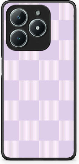 Smartfits Lilac Cream Striped Checks Realme C61 Case