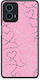 Smartfits Barbed Wire Hearts On Pink Motorola G34 5g Θήκη