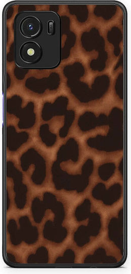 Smartfits Husă cu Imprimeu Leopard Maro Închis pentru Vivo Y01 Y15s