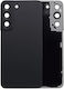 Back Cover Glass Camera Lens Samsung Galaxy S22 5g No Logo Aftermarket Plus Phantom Black