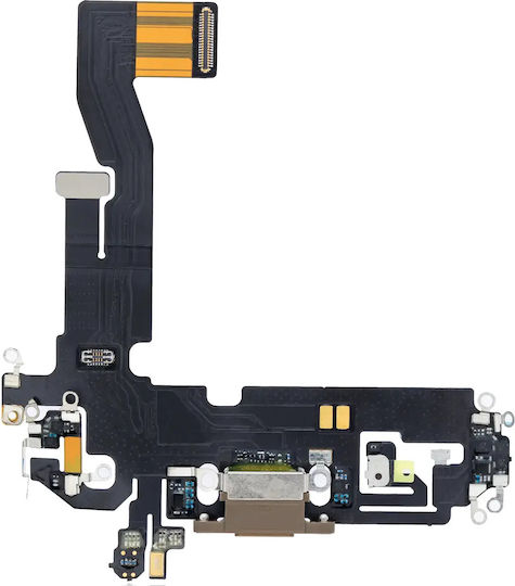 Лентов кабел за порт за зареждане за iPhone 12 Pro, Aftermarket Plus, Златист