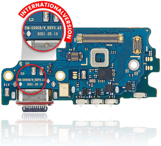 Charging Port Board Sim Card Reader Samsung Galaxy S21 Fe 5g G990b/n International Version Premium