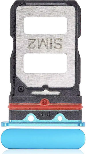 Dual-SIM-Kartenhalter Xiaomi Redmi K30 Pro Xiaomi Poco F2 Pro Neonblau