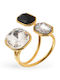 Callajewels Women's Ring with Stones in Steel