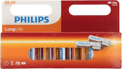 Philips Longlife AA 1.5V 12τμχ R6L12W10
