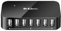 D-Link Hub USB cu 7 Porturi USB 2.0 și Conectar...