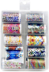 Global Fashion Foil Set 10 Pcs Colored 45