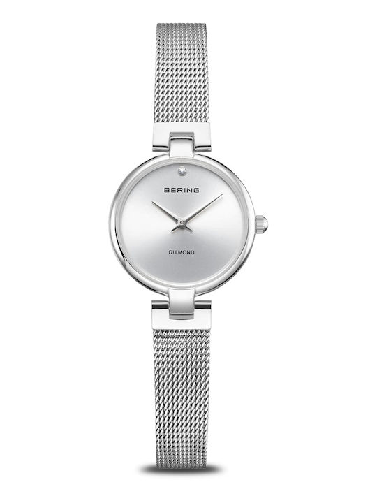 Women's Battery-Powered Watch 22mm with Silver Metal Bracelet