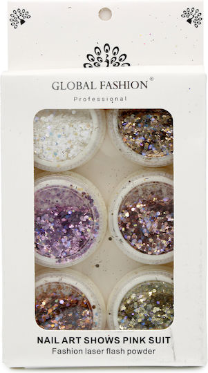 Global Fashion Nail Art Decorations Set No 12 6 Pcs