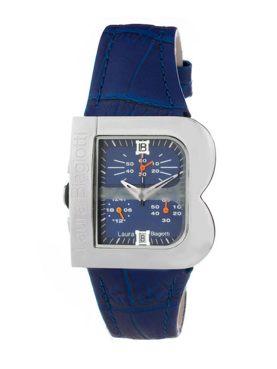 Women's Watch 33mm Quartz Chronograph with Purple Leather Strap