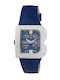 Women's Watch 33mm Quartz Chronograph with Purple Leather Strap