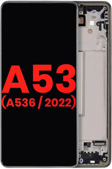 Oled Assembly Frame Samsung Galaxy A53 5g A536 2022 6.46" Aftermarket Plus Black