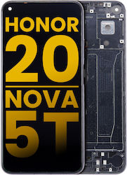 Lcd Assembly Frame Huawei Honor 20 Nova 5t Aftermarket Plus Midnight Black
