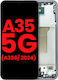 Oled Assembly Frame Samsung Galaxy A35 5g A356 2024 Aftermarket Plus Navy