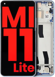 Ansamblu OLED cu Ramă Xiaomi Mi 11 Lite Xiaomi Mi 11 Lite 5G Aftermarket Plus Albastru Bubblegum Ansamblu OLED cu Ramă Xiaomi Mi 11 Lite Xiaomi Mi 11 Lite 5G Aftermarket Plus Albastru Bubblegum