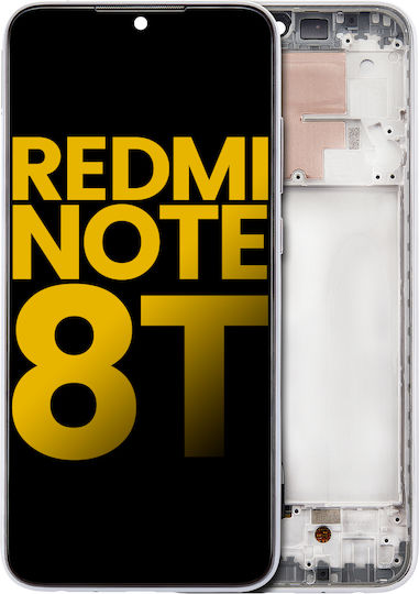 Lcd Assembly Frame Xiaomi Redmi Note 8t Aftermarket Plus Moonlight White