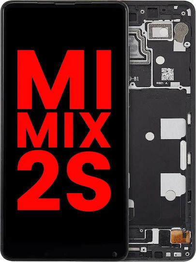 Lcd Assembly Frame Xiaomi Mi Mix 2s Aftermarket Plus Black