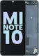 Ansamblu LCD cu Ramă Xiaomi Mi Note 10 Original OEM Negru Midnight