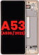 Ansamblu OLED cu ramă pentru Samsung Galaxy A53 5G A536 2022 6,46" Aftermarket Plus, Culoarea Piersicii