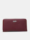 Large Women's Burgundy Wallet