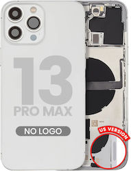 Backcover mit Kleinteilen für iPhone 13 Pro Max US-Version Aftermarket Plus Silber Backcover mit Kleinteilen für iPhone 13 Pro Max US-Version Aftermarket Plus Silber