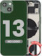 Back Housing W Small Parts Iphone 13 Us Version Aftermarket Plus Alpine Green