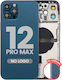 Back Housing W Small Parts Iphone 12 Pro Max Us Version Aftermarket Plus Pacific Blue