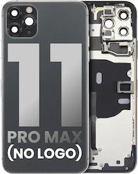 Carcasă Spate cu Componente Mici Preinstalate pentru Iphone 11 Pro Max Fără Logo Aftermarket Plus Gri Spațial Carcasă Spate cu Componente Mici Preinstalate pentru Iphone 11 Pro Max Fără Logo Aftermarket Plus Gri Spațial
