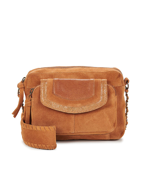 Women's Suede Shoulder Bag Beige