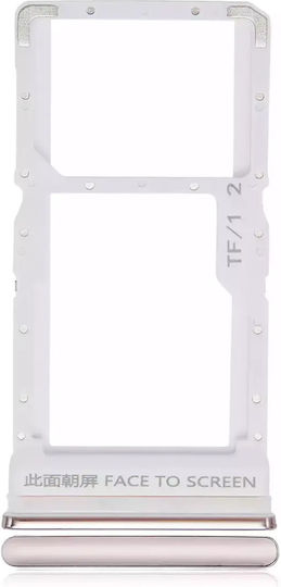 Dual-SIM-Kartenhalter Xiaomi Redmi Poco X3 X3 Pro Metall Bronze