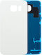 Back Cover Glass Samsung Galaxy S6 Service Pack White
