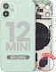 Capac Spate cu Componente Mici pentru iPhone 12 Mini, Versiunea SUA, Aftermarket Plus, Verde