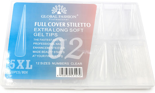 Global Fashion Tipsuri pentru Unghii de Culoare Bej 25556