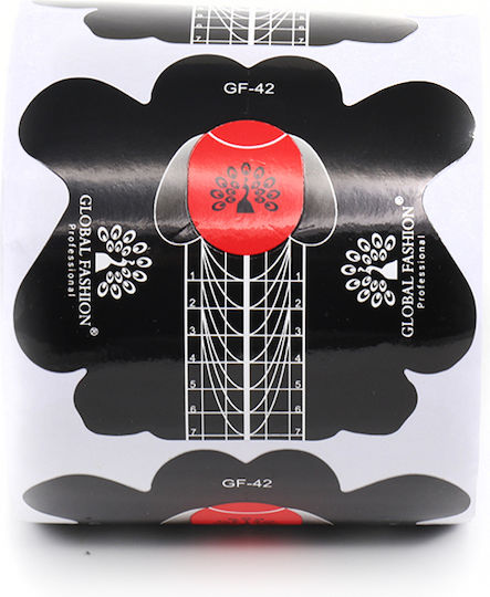 Global Fashion Disposable Nail Forms Stiletto 300 Pcs Gf-42