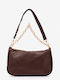 Brown Fabric Women's Shoulder Bag