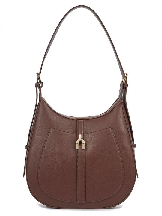Veta Jeanette Γυναικεία Τσάντα Ώμου Brown